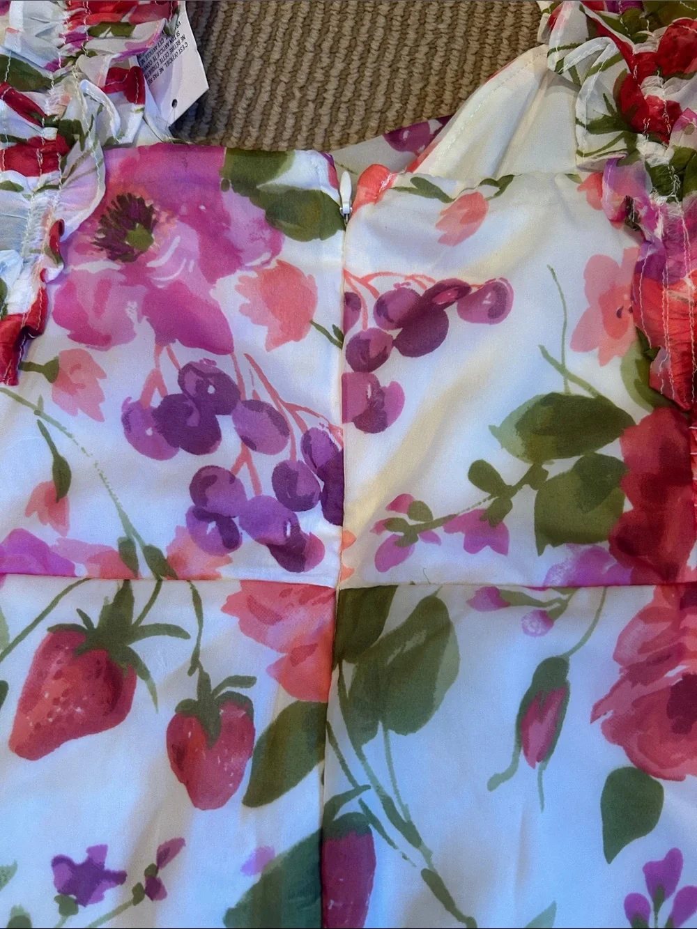 New Abercrombie & Fitch Pink and Green Floral Dress size XL P
